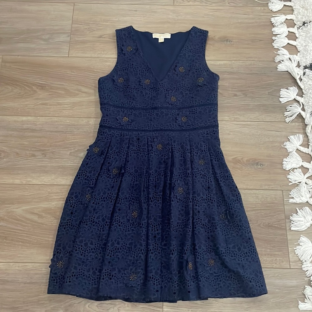 Michael Michael Kors Floral Appliqué Dress
